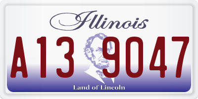 IL license plate A139047