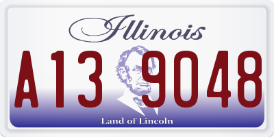 IL license plate A139048
