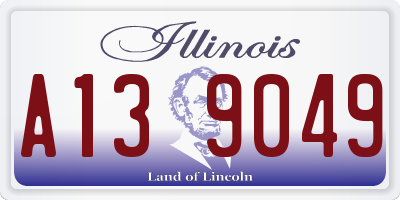 IL license plate A139049
