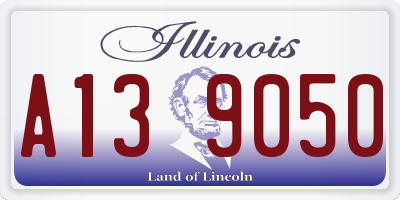 IL license plate A139050