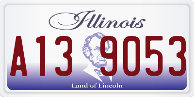 IL license plate A139053