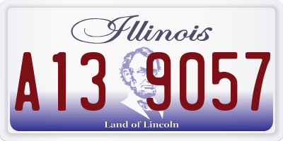 IL license plate A139057
