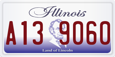IL license plate A139060