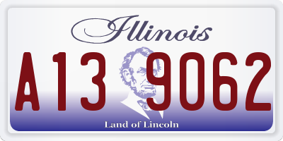 IL license plate A139062