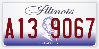 IL license plate A139067