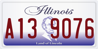 IL license plate A139076