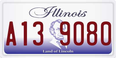 IL license plate A139080