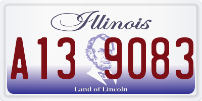 IL license plate A139083