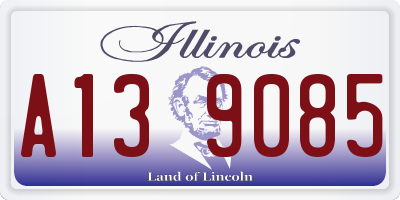 IL license plate A139085