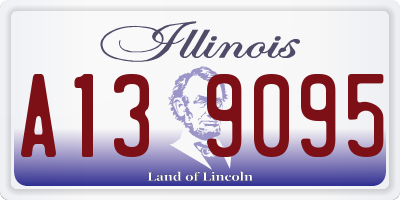IL license plate A139095