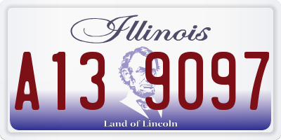 IL license plate A139097