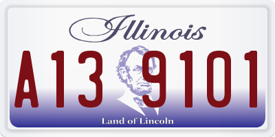 IL license plate A139101