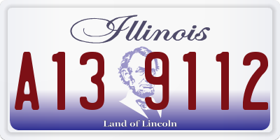 IL license plate A139112
