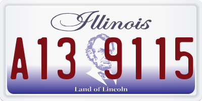 IL license plate A139115