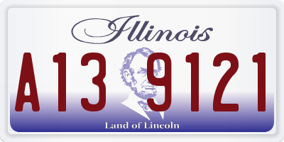 IL license plate A139121