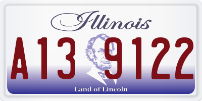 IL license plate A139122