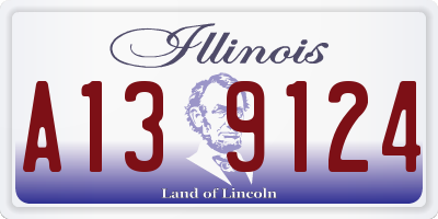 IL license plate A139124