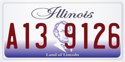 IL license plate A139126