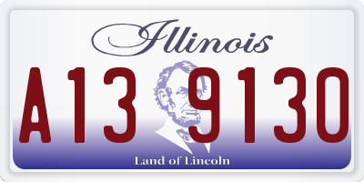 IL license plate A139130