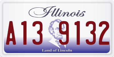 IL license plate A139132