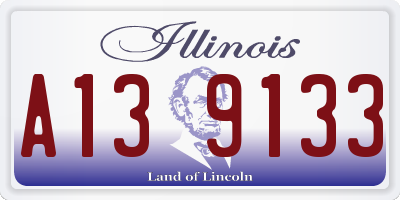 IL license plate A139133