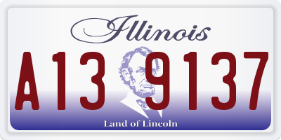 IL license plate A139137
