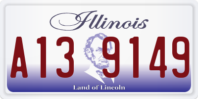 IL license plate A139149