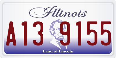 IL license plate A139155