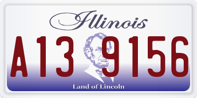 IL license plate A139156