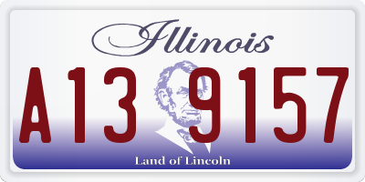 IL license plate A139157