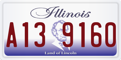 IL license plate A139160