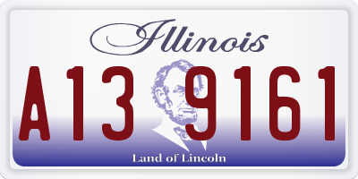 IL license plate A139161