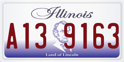 IL license plate A139163