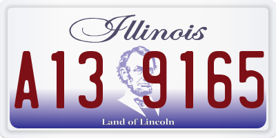 IL license plate A139165