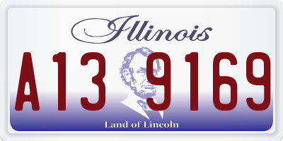 IL license plate A139169