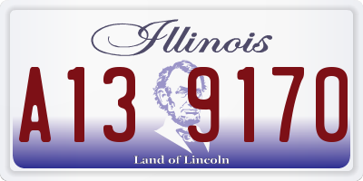 IL license plate A139170