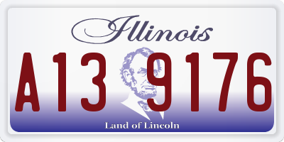 IL license plate A139176