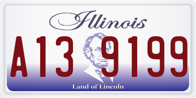 IL license plate A139199