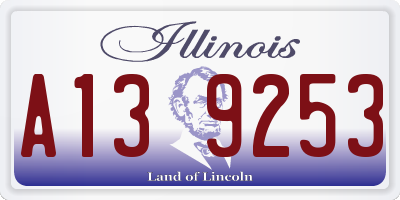 IL license plate A139253