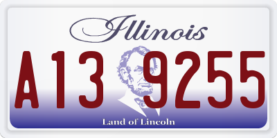 IL license plate A139255