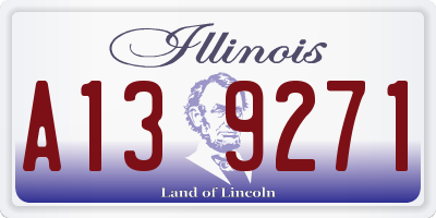 IL license plate A139271