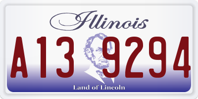 IL license plate A139294