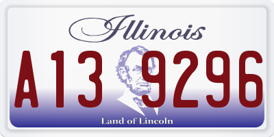 IL license plate A139296