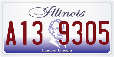IL license plate A139305