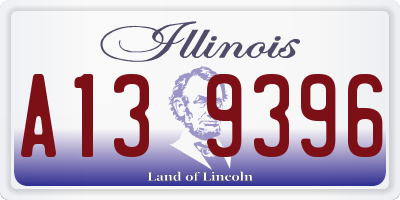 IL license plate A139396