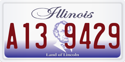 IL license plate A139429