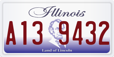 IL license plate A139432