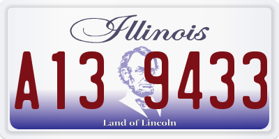 IL license plate A139433