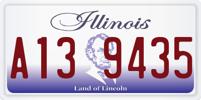 IL license plate A139435