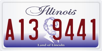 IL license plate A139441